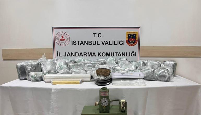 Jandarmadan uyuşturucu operasyonu: 66 kilo skunk ele geçirildi