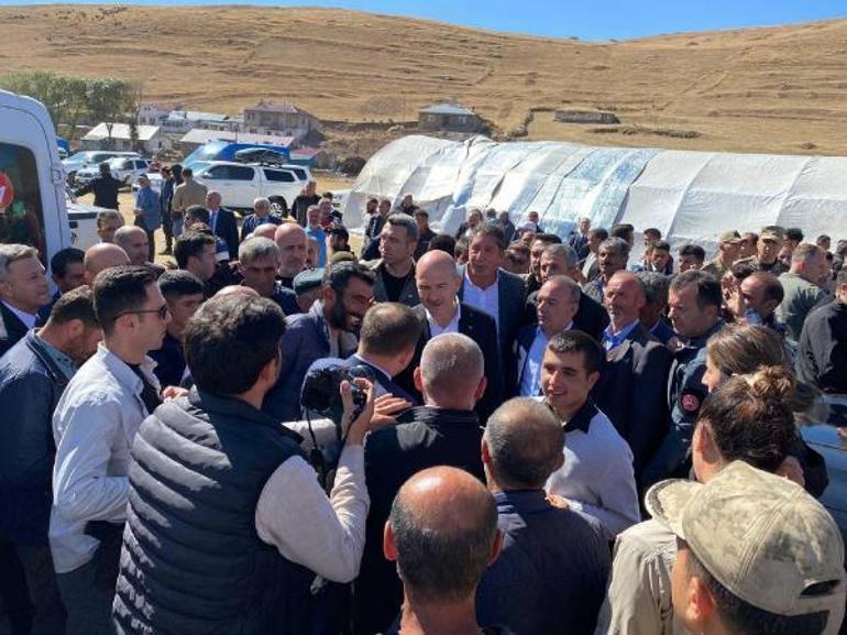 Bakan Soyludan, Ardahanda depremden etkilenen köylerde inceleme