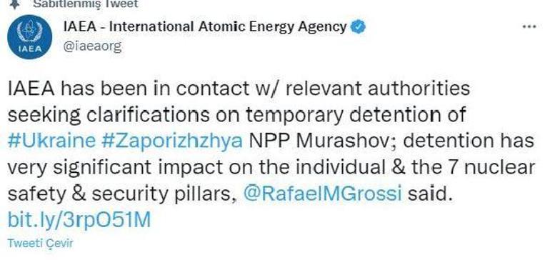 IAEA Başkanı Grossi’den ‘Murashov’ açıklaması