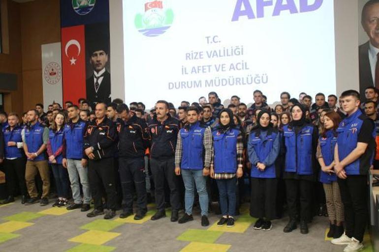Türkiyenin en çok yağış alan ili Rizede, AFADa 137 personel takviyesi