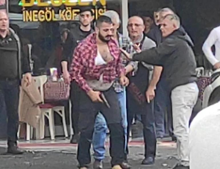 Bursada silahlı kavga anı kamerada; 1 yaralı