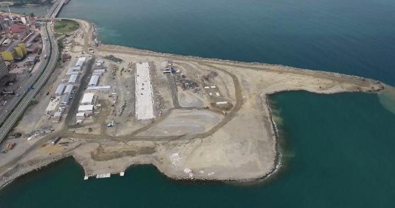 İyidere Lojistik Liman Projesinde deniz dolgusunun yüzde 30’u tamam
