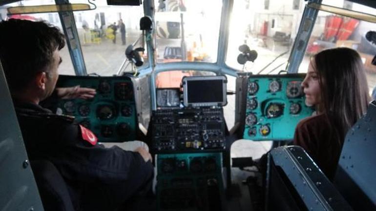 Dünya Kız Çocukları Gününde ilk kez helikoptere bindiler