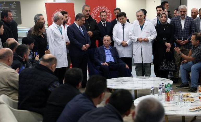 Cumhurbaşkanı Erdoğan, maden kazasında yaralananları ziyaret etti