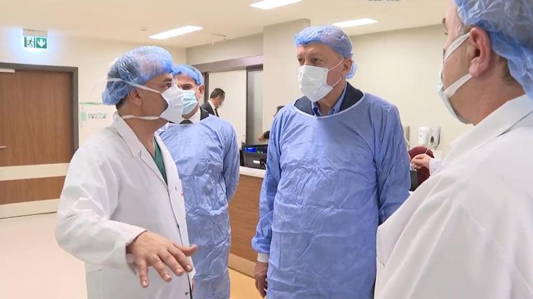 Cumhurbaşkanı Erdoğan, maden kazasında yaralananları ziyaret etti