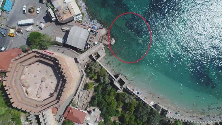 Alanya Kalesinde büyük keşif sert dalgalarla ortaya çıktı