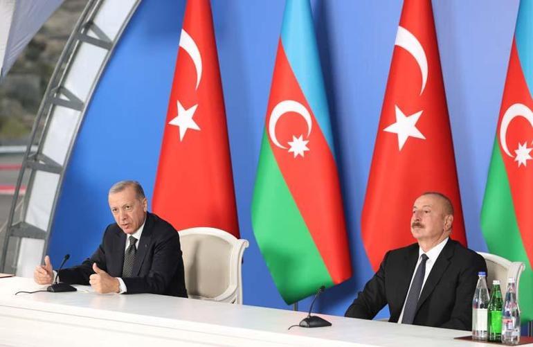 Erdoğan ile Aliyev ortak basın toplantı düzenledi