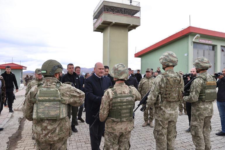 Bakan Soylu, Türkiye-İran sınırında incelemelerde bulundu
