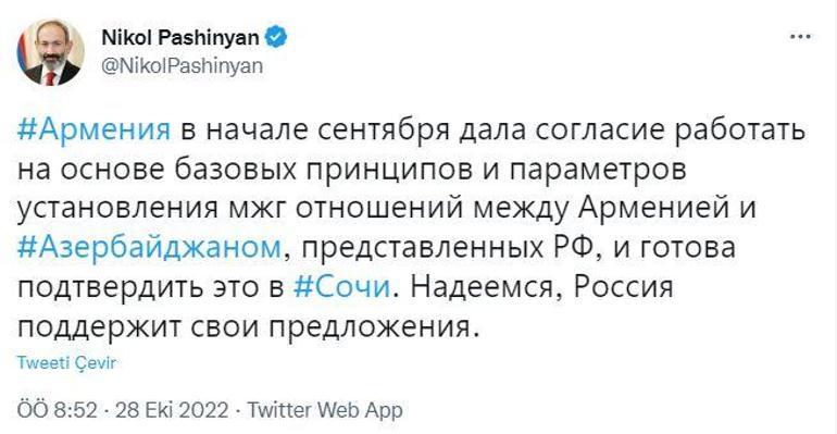 Putin’in Ermenistan siteminden sonra Paşinyan’dan açıklama