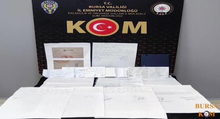 Bursa’da tefeci operasyonunda 3 tutuklama