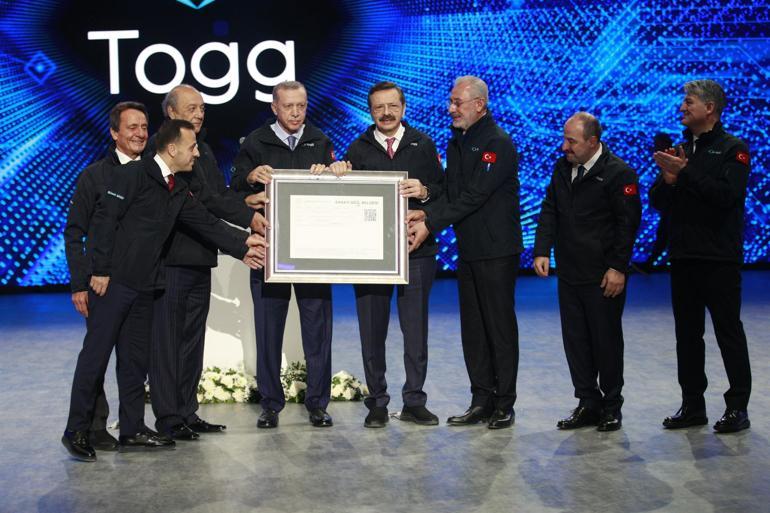 Togg Teknoloji Kampüsü törenle açıldı, C SUV seri üretim bandından indi