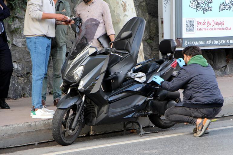 Şişlide motosikletli iki şüpheli dövizci kuryesinden 50 bin dolar gasbetti