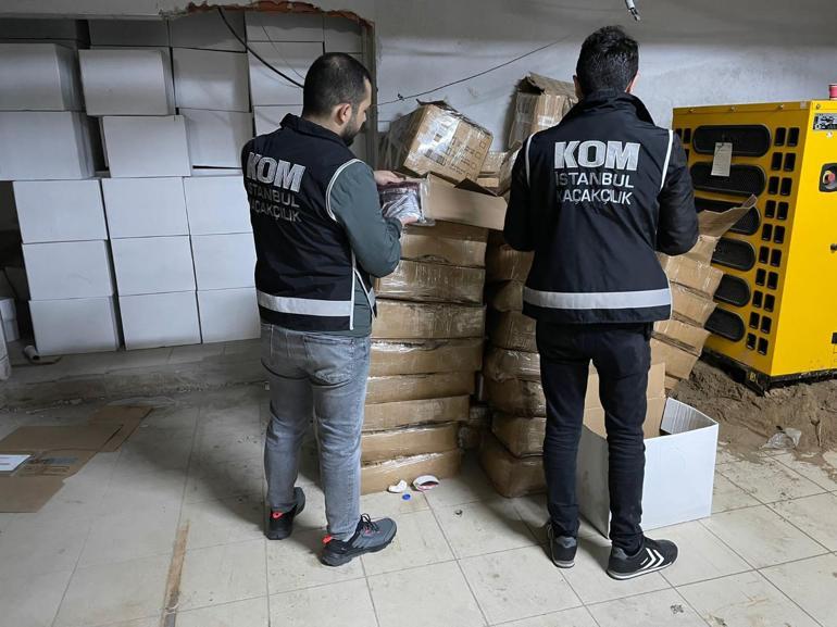 İstanbul’da kaçak sigara operasyonu; 16 gözaltı