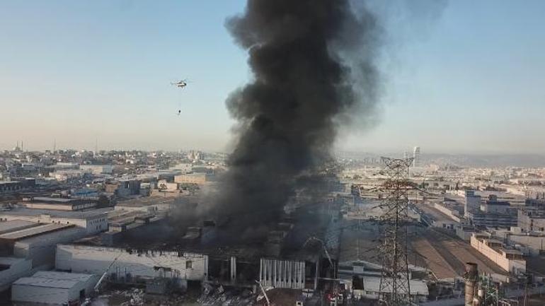 Bursada tekstil fabrikasındaki yangın; çevreye yayılımı engellendi