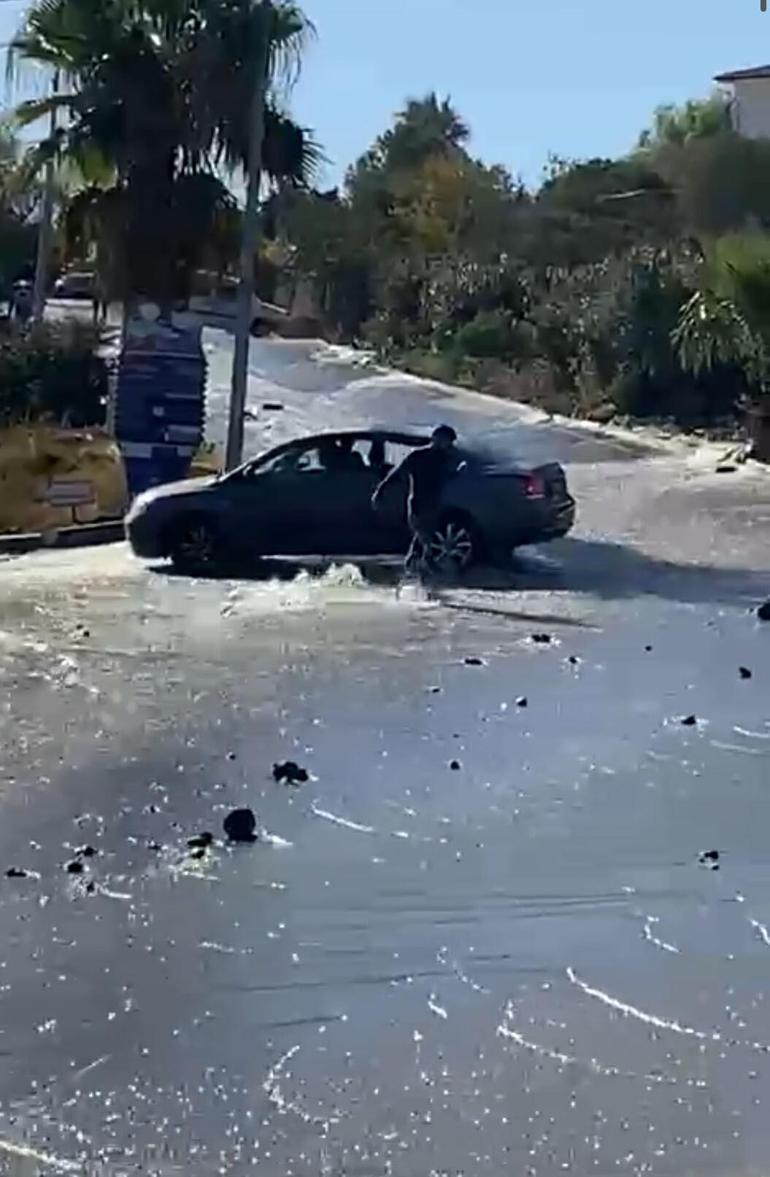 Bodrumda ana isale hattı patladı