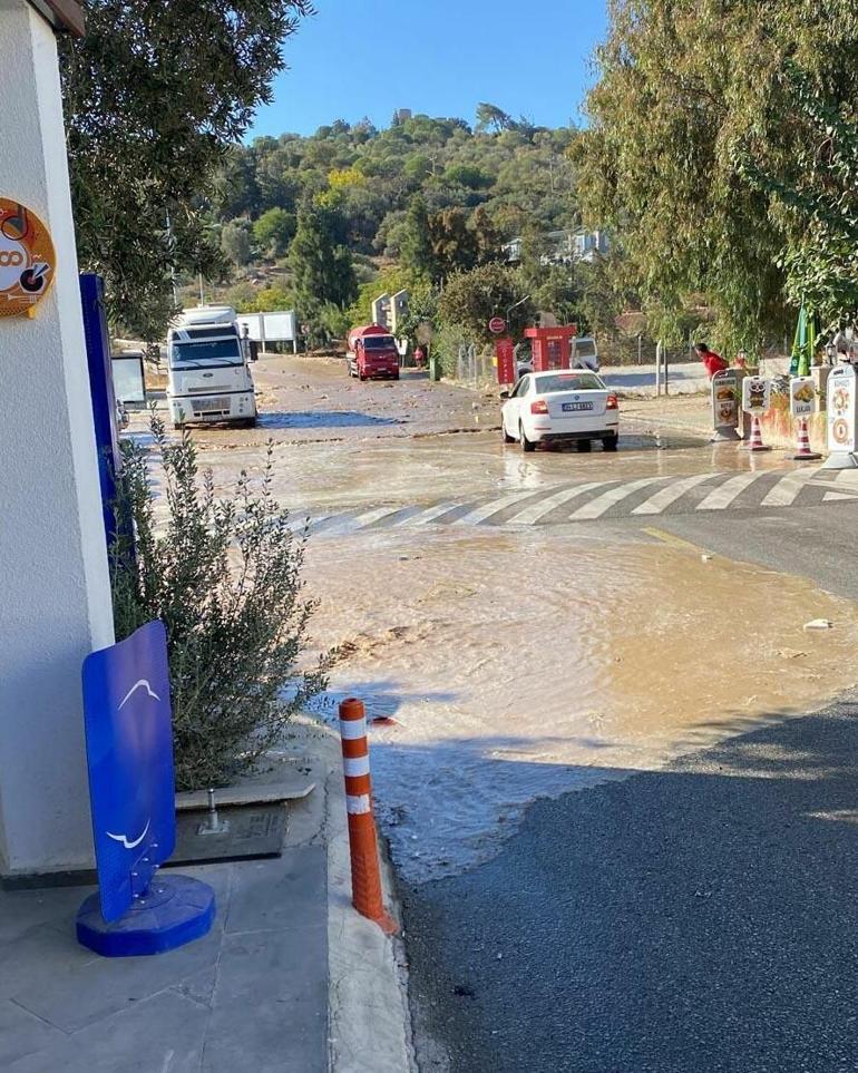 Bodrumda ana isale hattı patladı