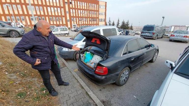 Hasta oğlu için 145 gün otomobilde yattı