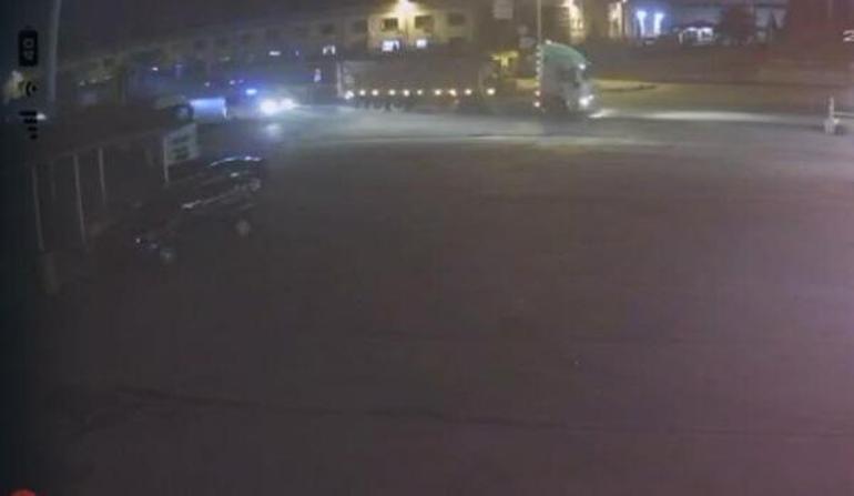 Başpehlivan ile 2 kişinin yaralandığı kaza kamerada