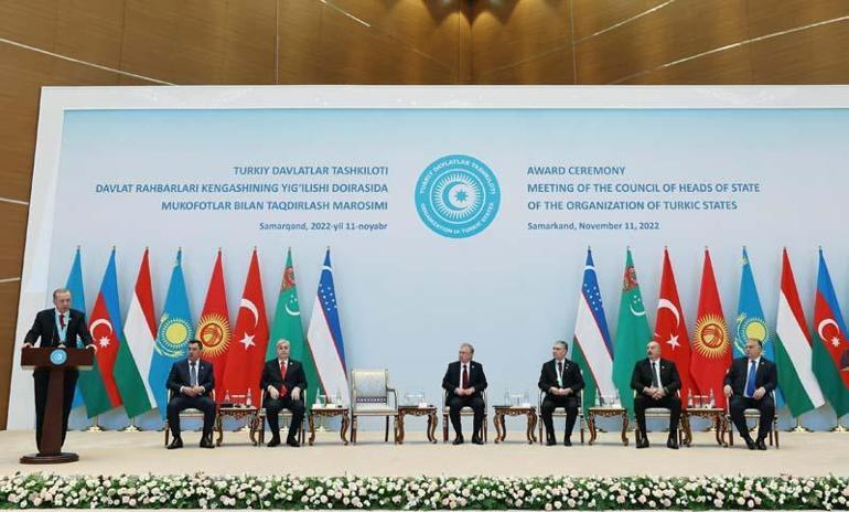 Erdoğan’a Türk Dünyası Ali Nişanı taltif edildi