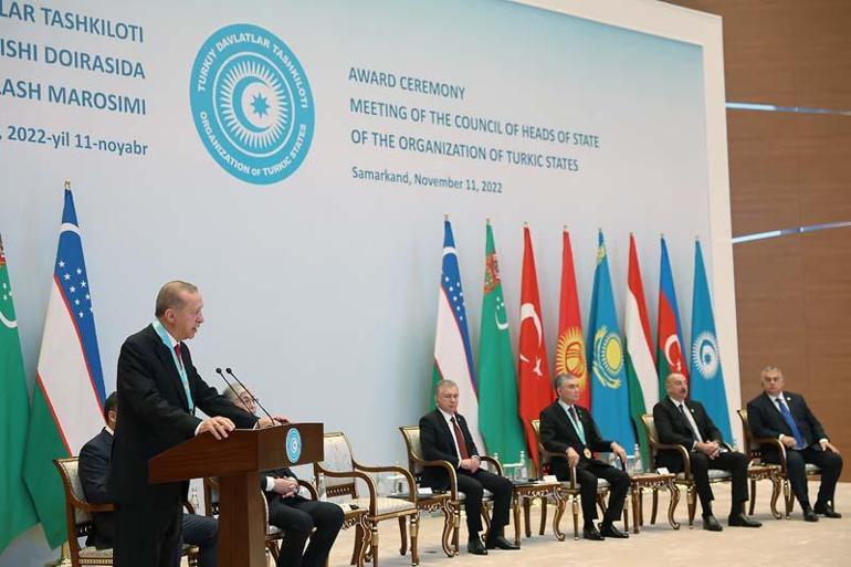 Erdoğan’a Türk Dünyası Ali Nişanı taltif edildi