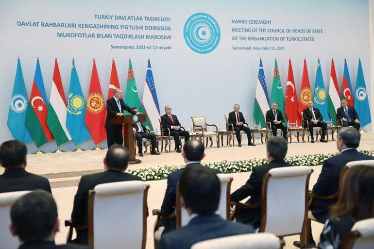 Erdoğan’a Türk Dünyası Ali Nişanı taltif edildi