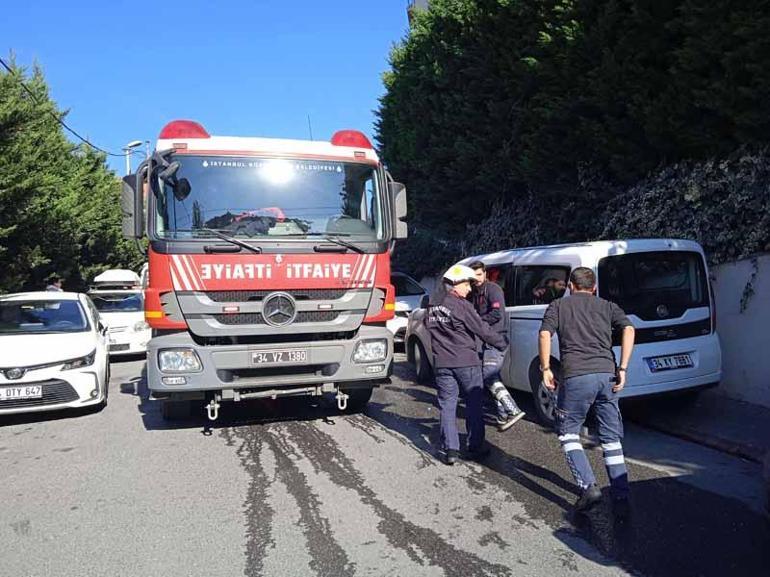 Ümraniyede yangın paniği; gözyaşları içinde kuşlarını alarak dışarı çıkardı