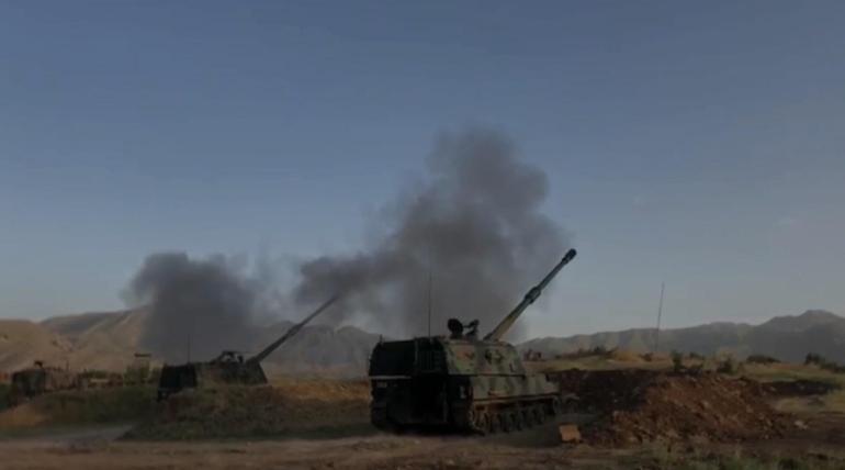 MSB: Teröristlerin kullandığı 2 adet ÇNRA silah sistemi imha edildi