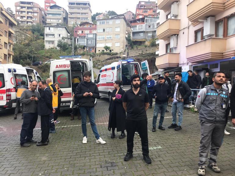 Zonguldakta ev yangını; 15 öğrenci dumandan etkilendi