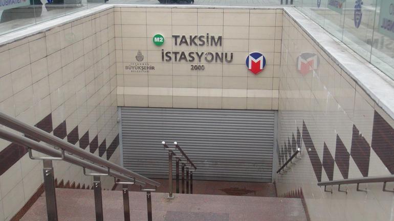 Taksimde yoğun güvenlik önlemi