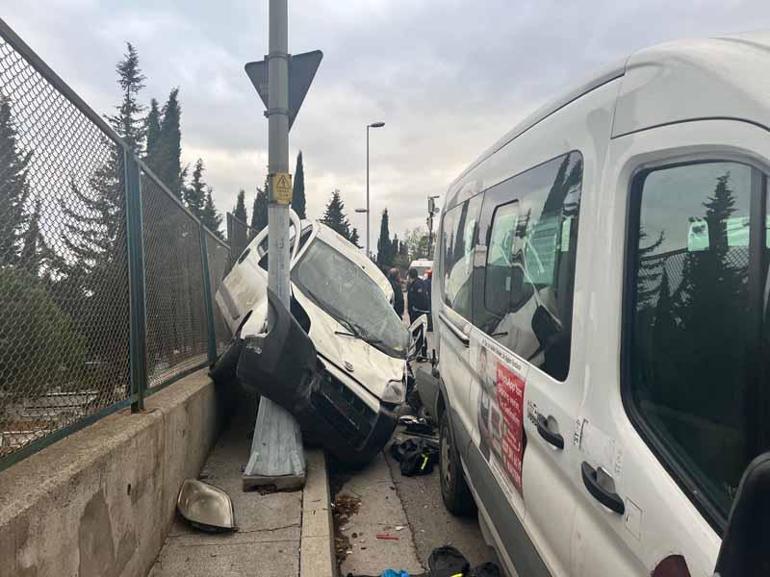 Maltepede takla atan aracın altında kalmaktan son anda kurtuldu