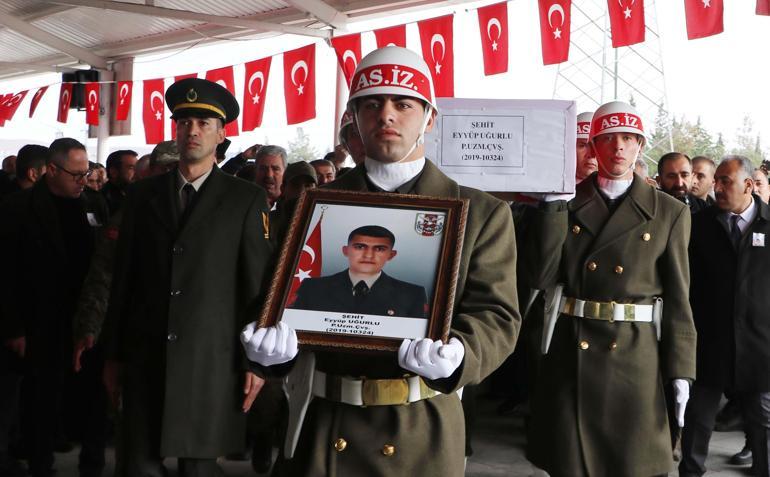 Şehit er Eyyüp Uğurlu, Gaziantepte son yolculuğa uğurlandı