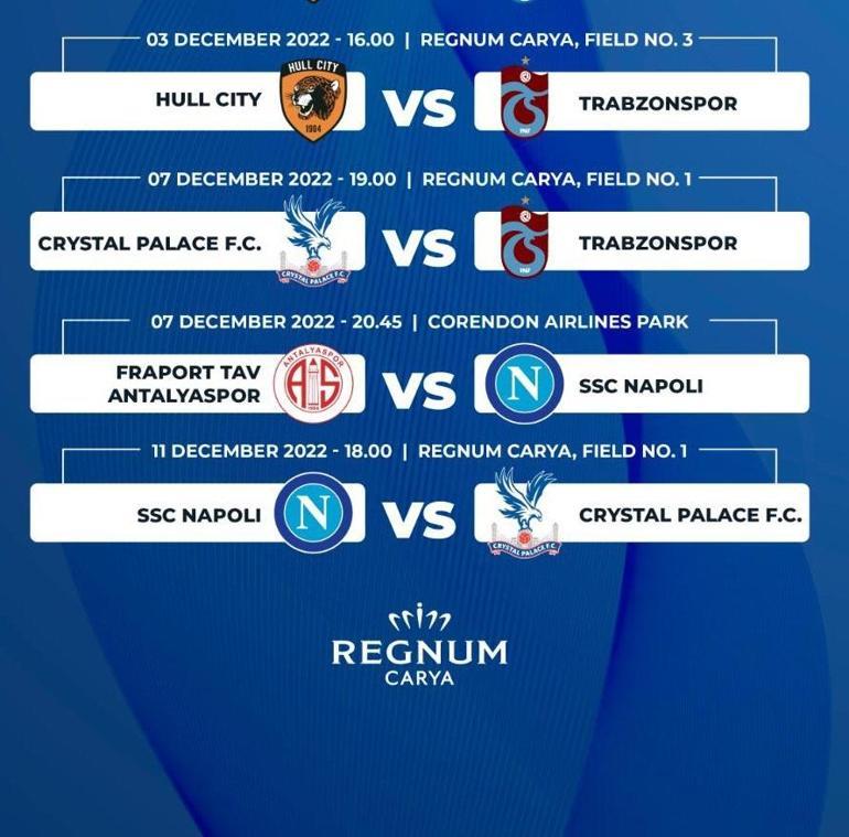 İtalya Serie A lideri Napoli hazırlık kampı için Regnum Carya’da