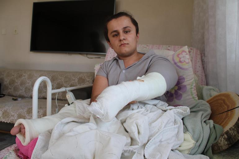 Cam kemik hastası Hilmiyi tartıştığı grup darbetti; kolu ve bacağı kırıldı