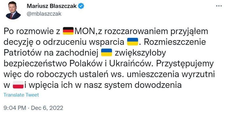 Ukrayna’ya verilmeyen Patriot’lar Polonya’ya konuşlandırılacak