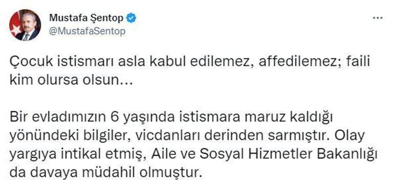 TBMM Başkanı Şentop: Çocuk istismarı asla kabul edilemez