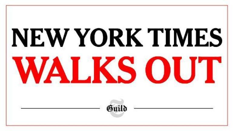 New York Times’ın medya mensupları 24 saatlik greve gidiyor