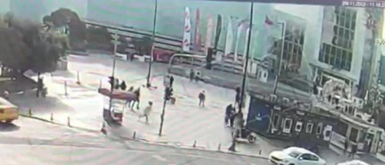 Şişlide İspanyol turist kadına kapkaç kamerada