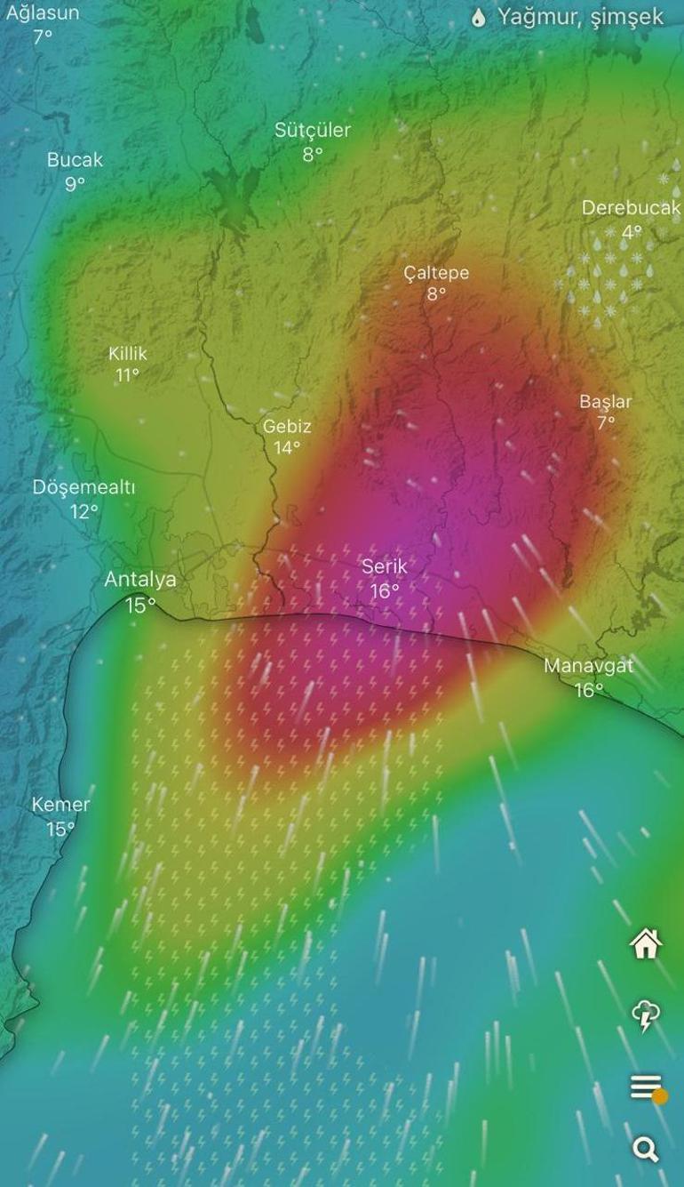 Meteoroloji’den Antalya’ya turuncu kod uyarısı