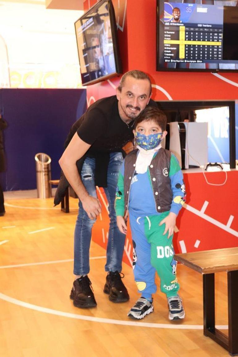 Romatoloji hastası çocuklara NBA sergisi ve ünlü isimlerle tanışma sürprizi