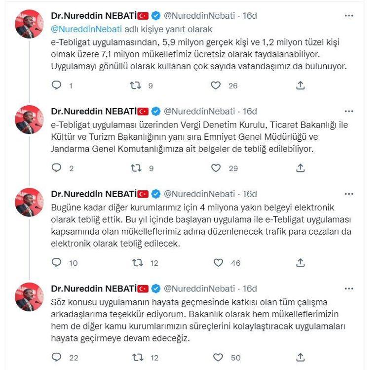 Bakan Nebati: e-Tebligat ile 1,8 milyar TL tasarruf sağladık