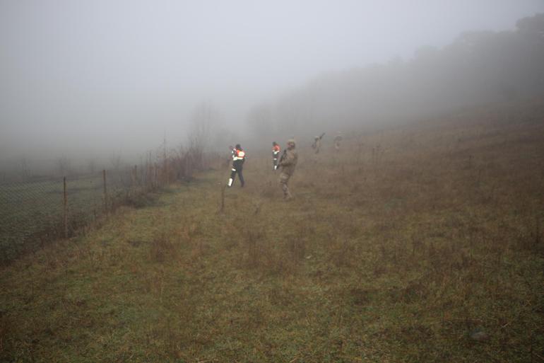 Tokatta kayıp kadın için sis altında arama çalışması