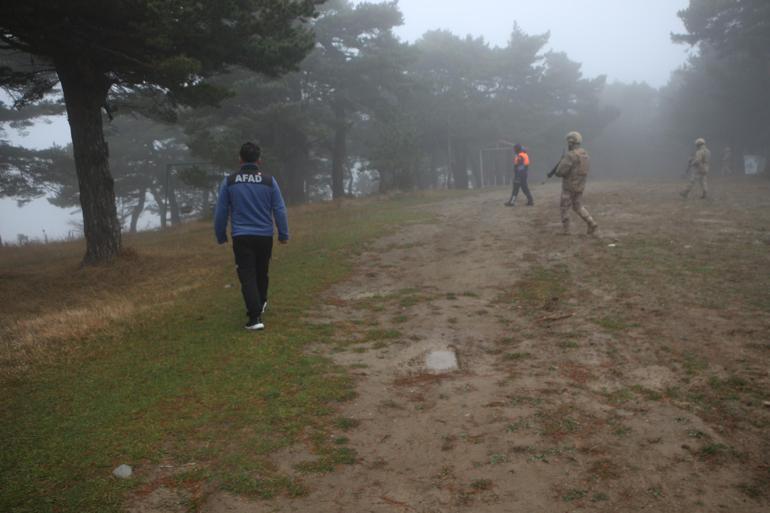Tokatta kayıp kadın için sis altında arama çalışması
