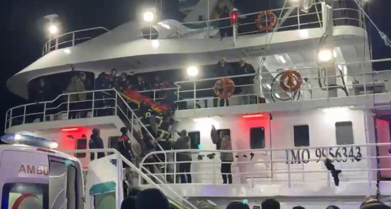 Sinopta Panama bayraklı kuru yük gemisinde yangın; 10u ağır 16 yaralı, kaptan kayıp