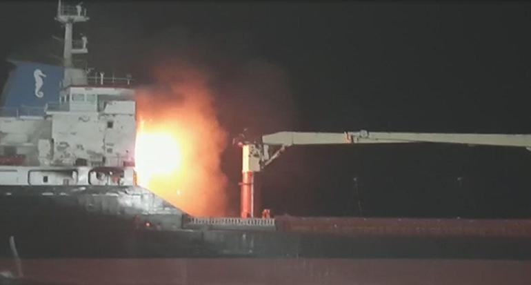 Sinop açıklarında yanan geminin kayıp Mısırlı kaptanı aranıyor