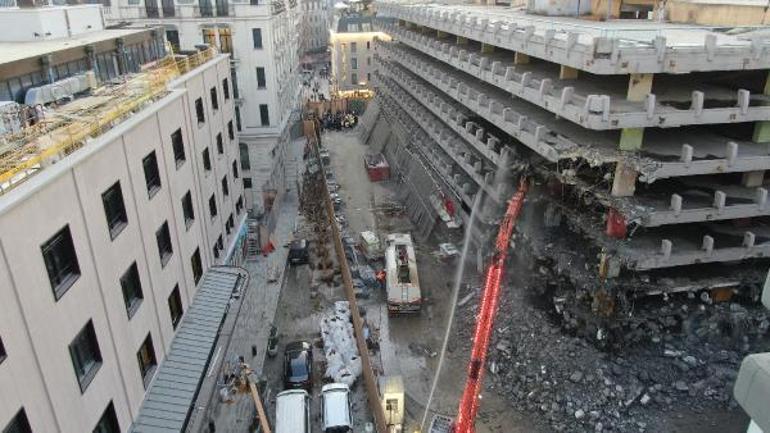 Karaköy Katlı Otoparkında yıkım başladı