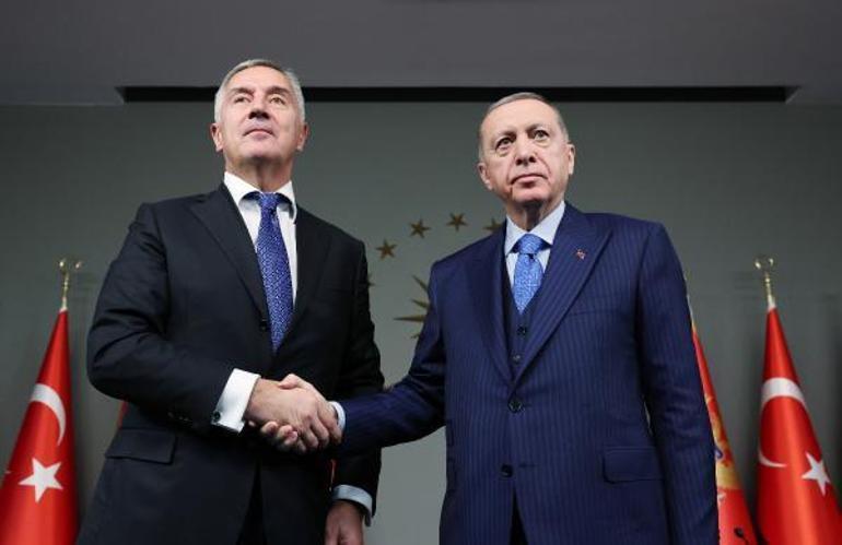 Cumhurbaşkanı Erdoğan, Karadağ Cumhurbaşkanı Cukanoviç ile ortak basın açıklaması yaptı