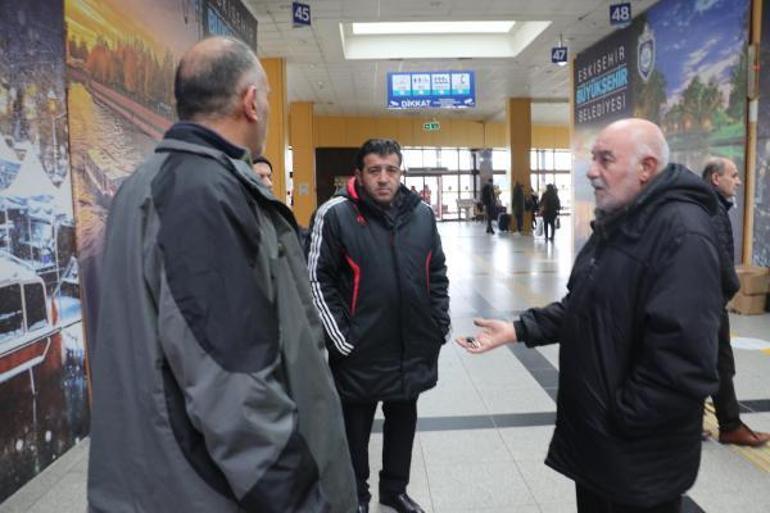 Eskişehir Otogarında çalışanların Üşüyoruz eylemi