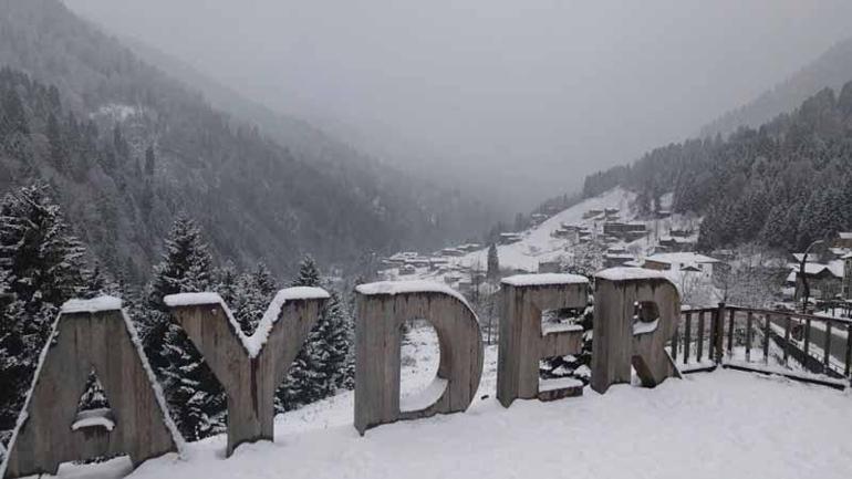 Ayder Yaylasında kış turizm sezonu başladı