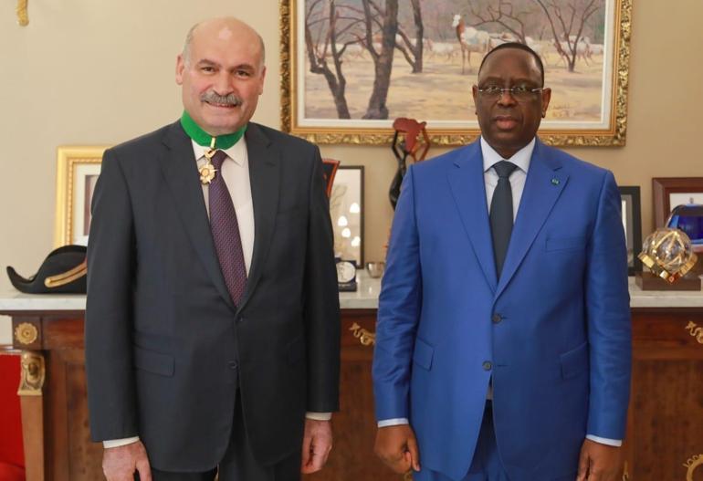 Ambassador Prof Dr Kavas was given the Order of State by Senegal President Macky Sall