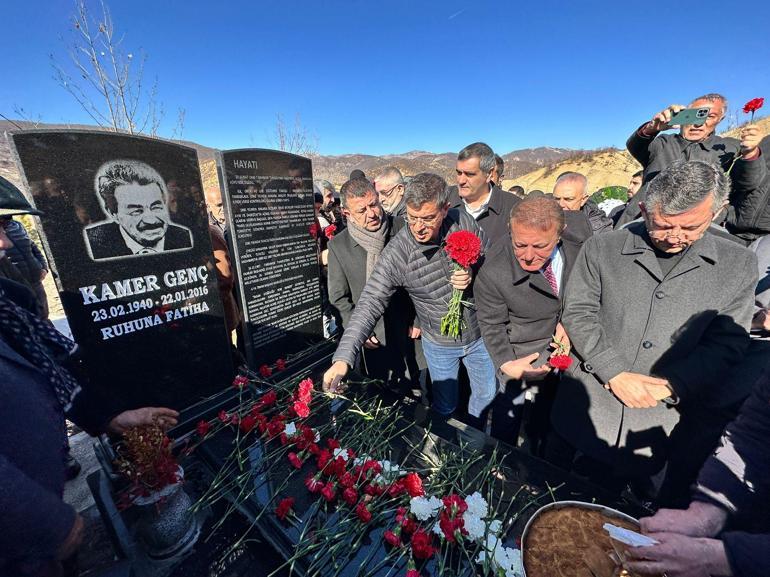 Eski vekil Kamer Genç, Tuncelideki mezarı başında anıldı